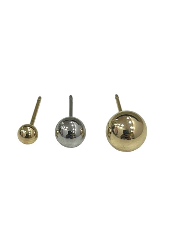 BRINCO TRIO ESFERAS BICOLOR - SEMIJOIA PREMIUM
