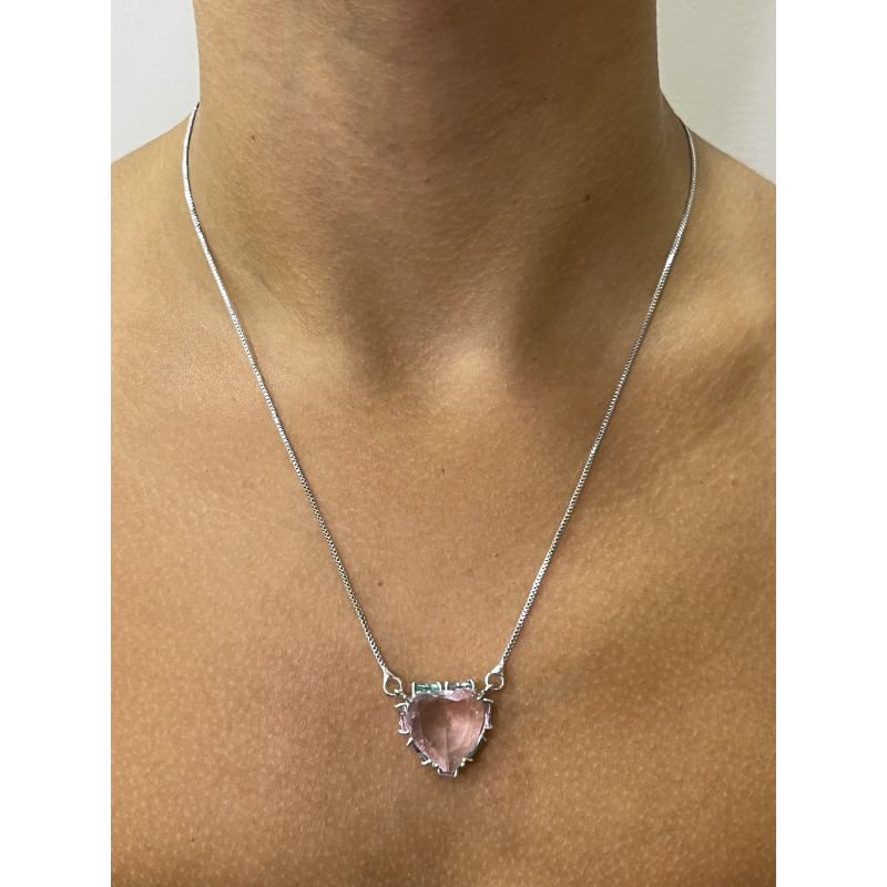 CONJUNTO LOVE - RODINADO - SEMIJOIA
