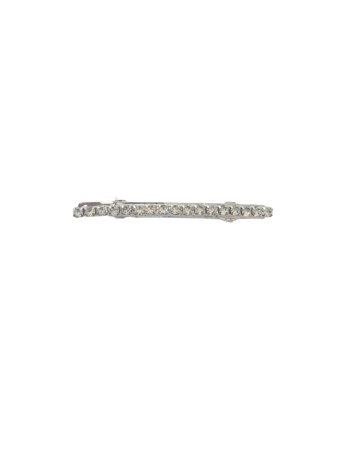 PRESILHA TIARA STRASS PRATEADA
